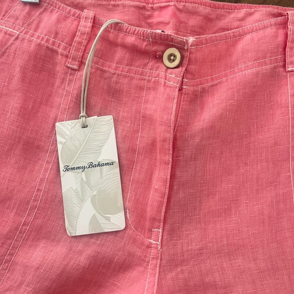 Tommy Bahama Coral Linen Shorts - Picture 5 of 7